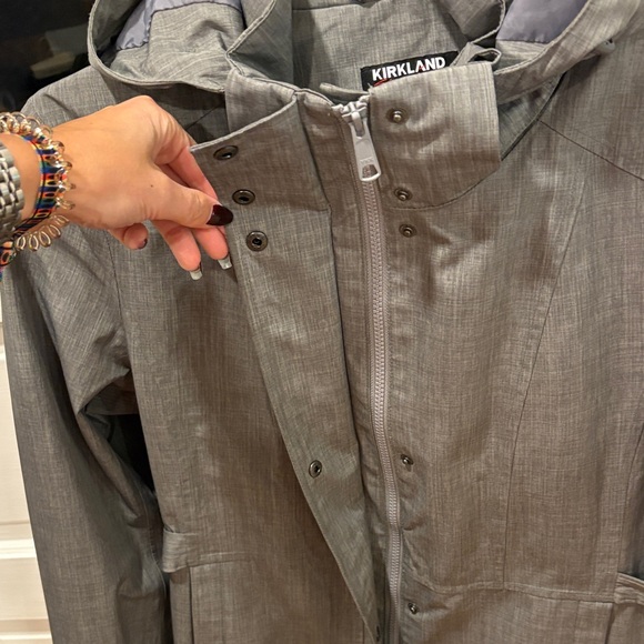 Kirkland Signature Gray Women's Trench Coat - Picture 9 of 16